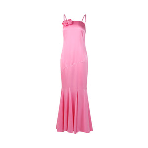 Karlie Blushing Blossom Flared Midi Satin Dress