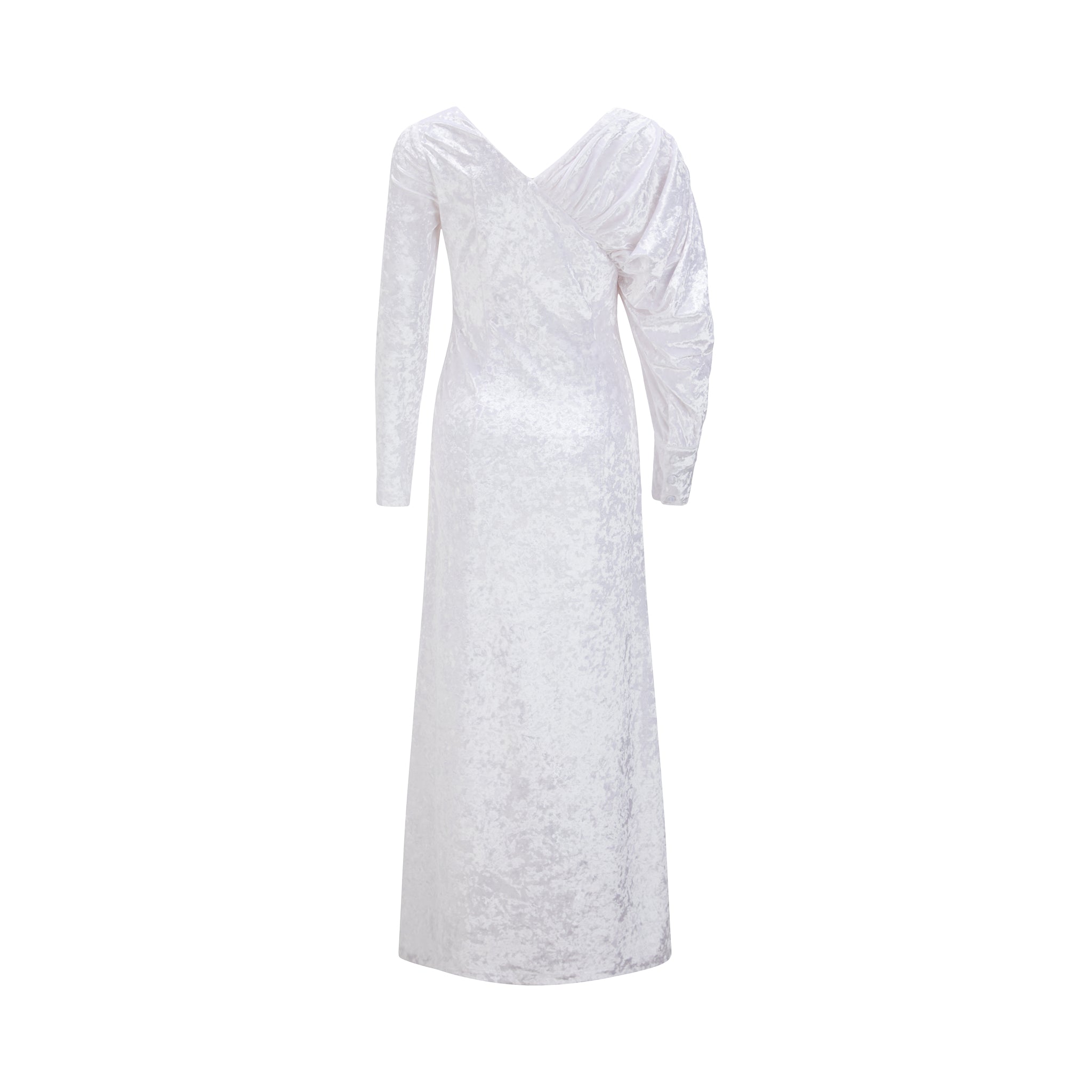 Aurora Crystal Radiance Velvet Midi Dress - LEDAIR