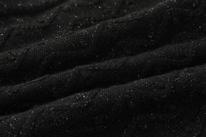 Black Faux-Fur Cardigan - LEDAIR
