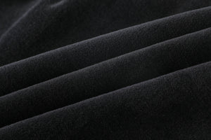 Layered Velvet Cropped Jacket Set in Black - LEDAIR