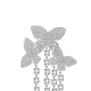 Les Papillons Romantiques Triple Dangle Earrings - LEDAIR
