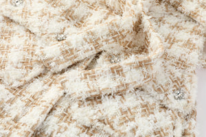 Vitorria Bouclé Belted Wool-Blend Jacket - LEDAIR