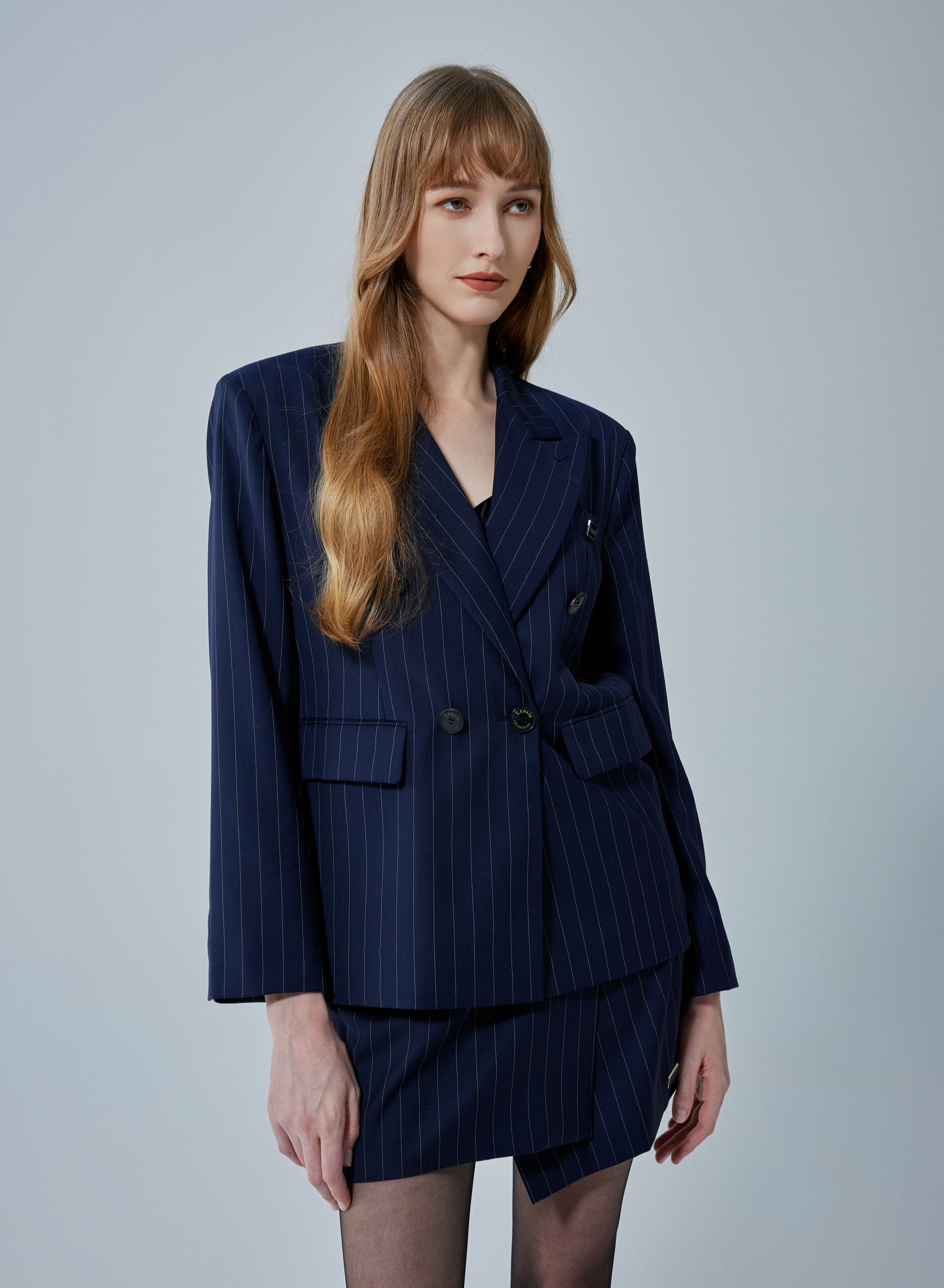 Vogue Pinstripe Blazer