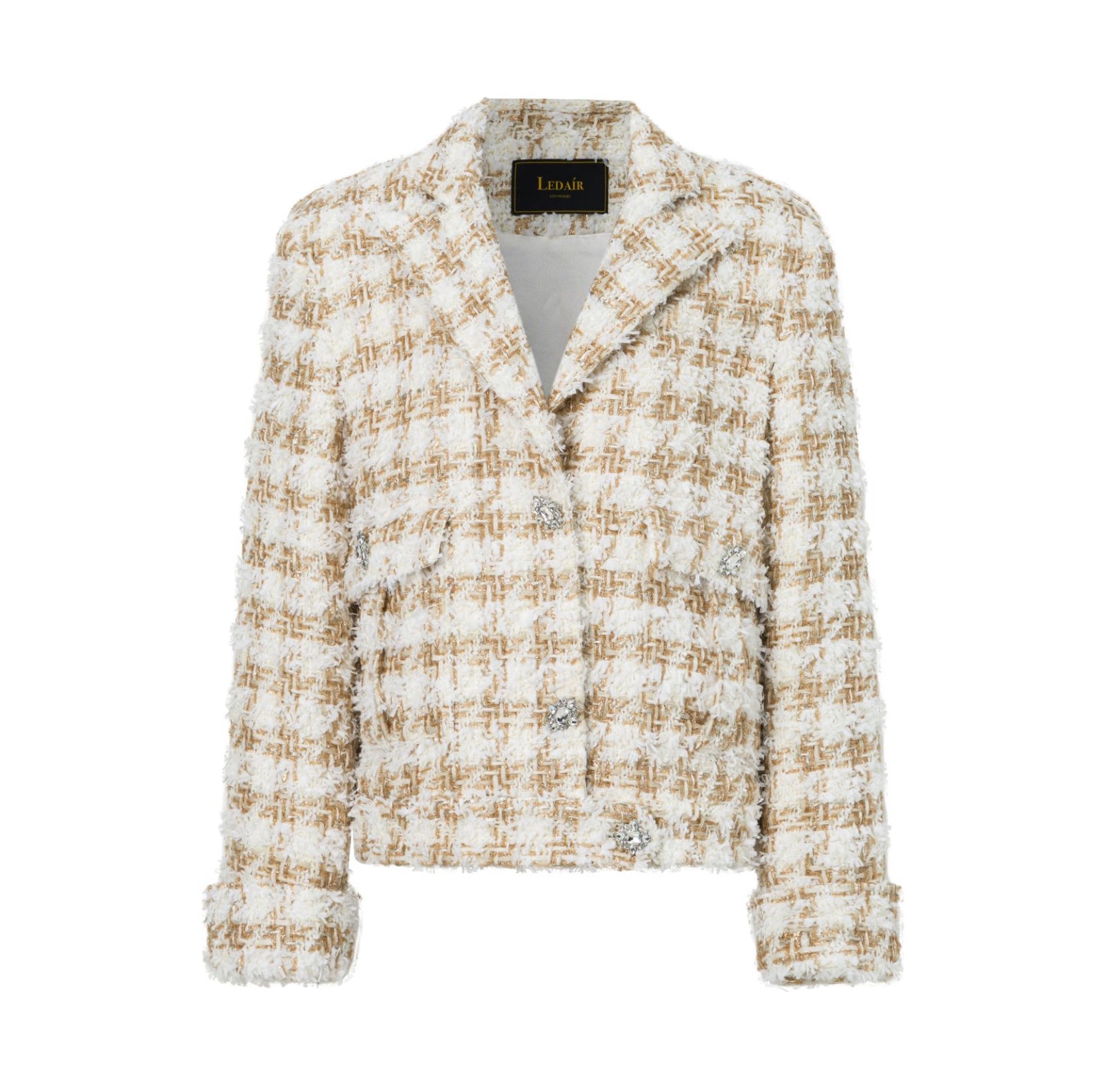 Alaia Cropped Bouclé Jacket