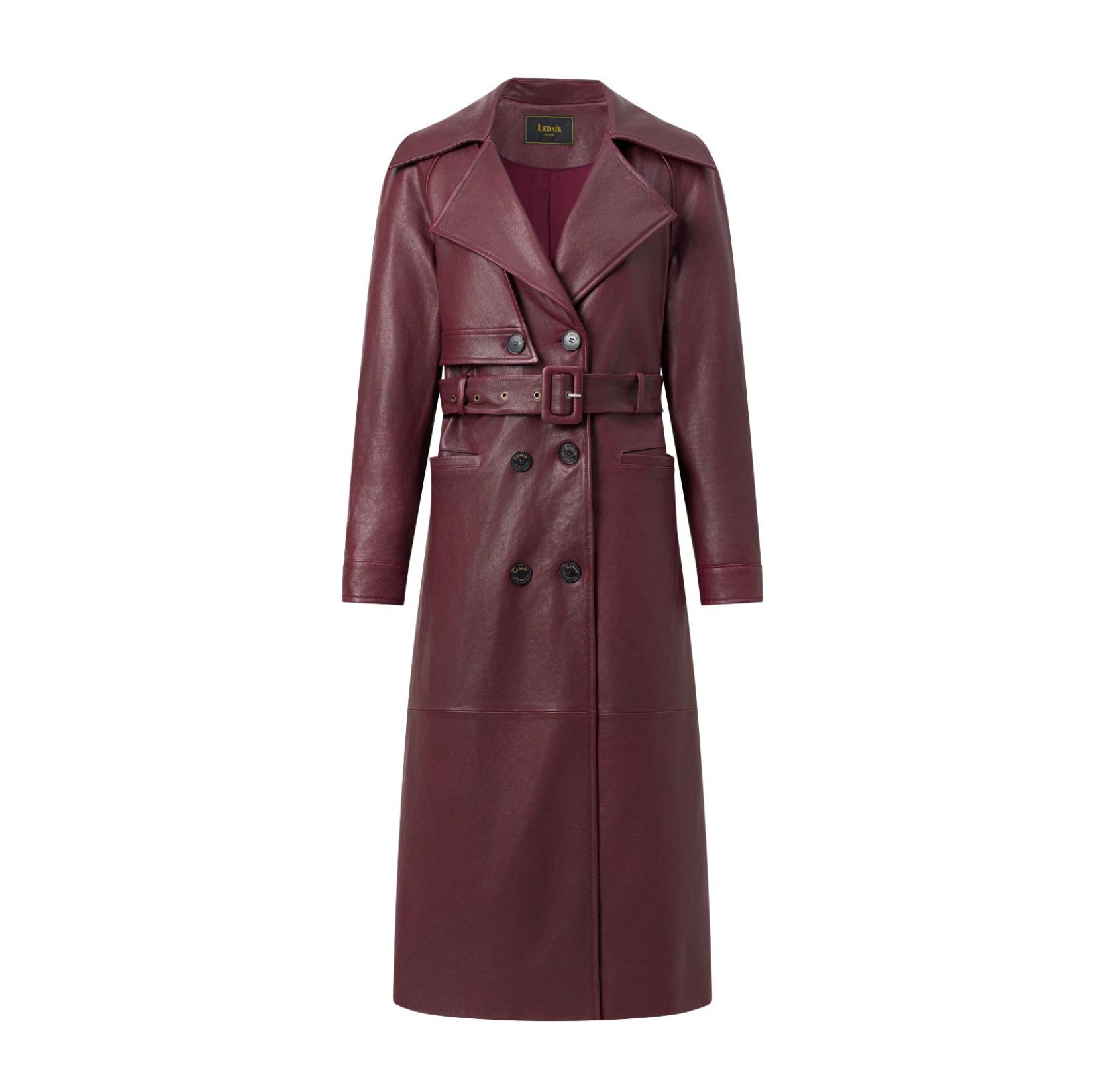 Clara Leather Trench