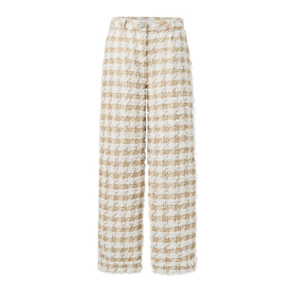 Alaia Wide-Leg Bouclé Pants | LEDAIR Official Site