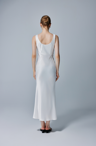 Isabella Satin Bow-Tie Gown