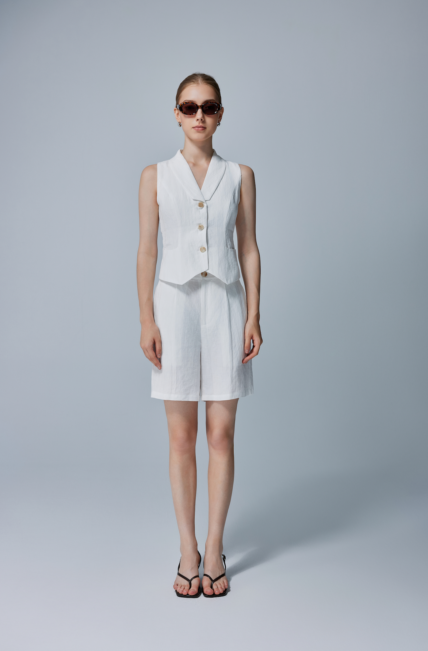 Camilla Linen Vest