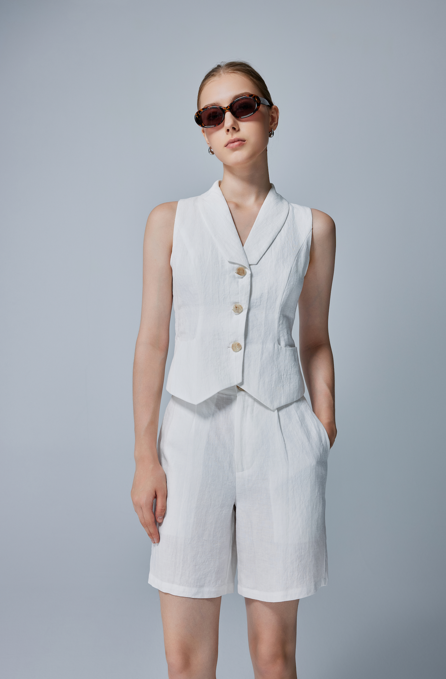 Camilla Linen Vest