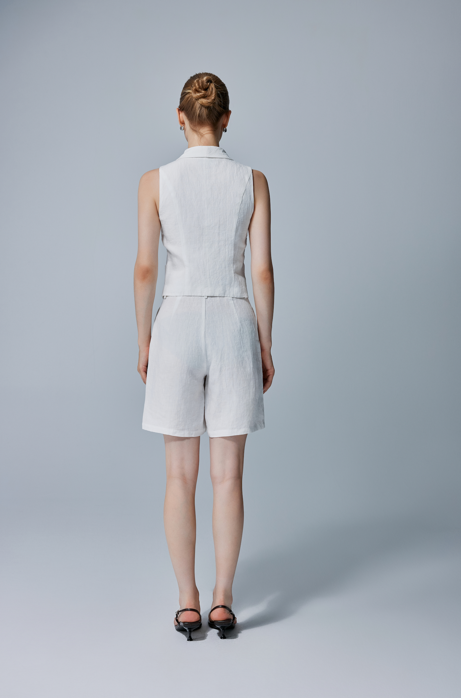 Vivienne Tailored Linen Vest Set