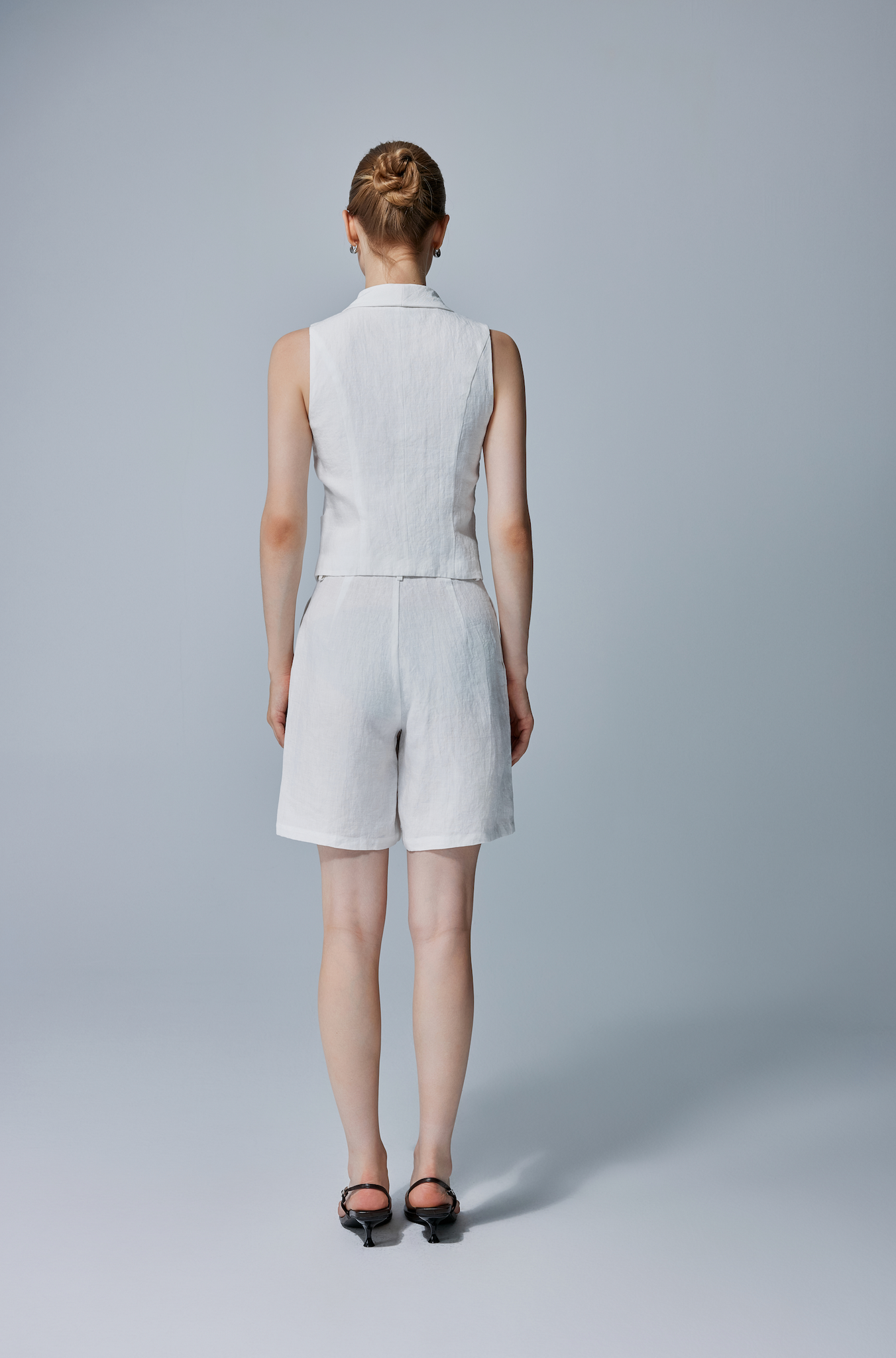 Vivienne Tailored Linen Vest Set