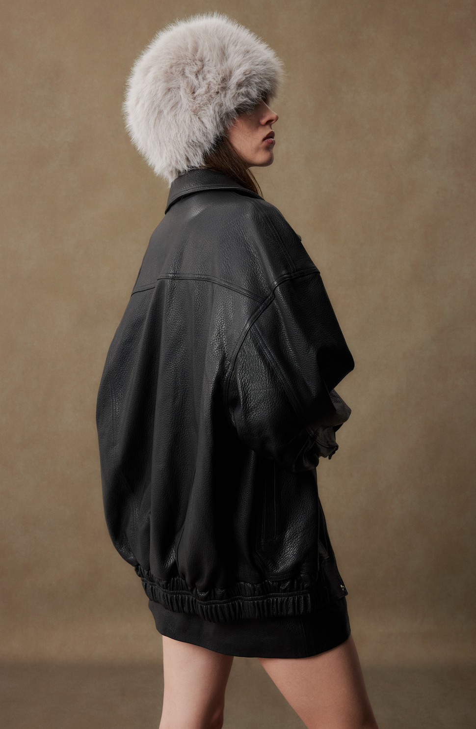 Aurelia Lambskin Leather Mini Skirt