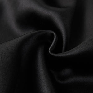 Asymmetry Lace Affair Black Midi Dress - LEDAIR