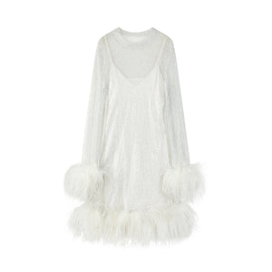 Kailey Sheer Mesh Gown - LEDAIR
