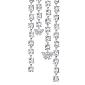 Les Papillons Romantiques Triple Dangle Earrings - LEDAIR