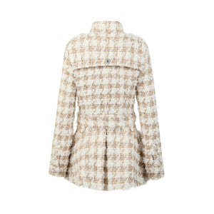 Vitorria Bouclé Belted Wool-Blend Jacket - LEDAIR